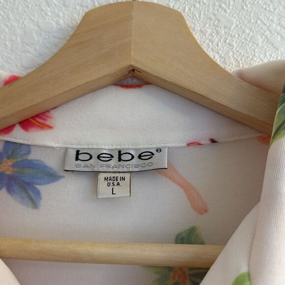 Y2k vintage Bebe pinup guitar print button down shirt - Picture 4 of 15